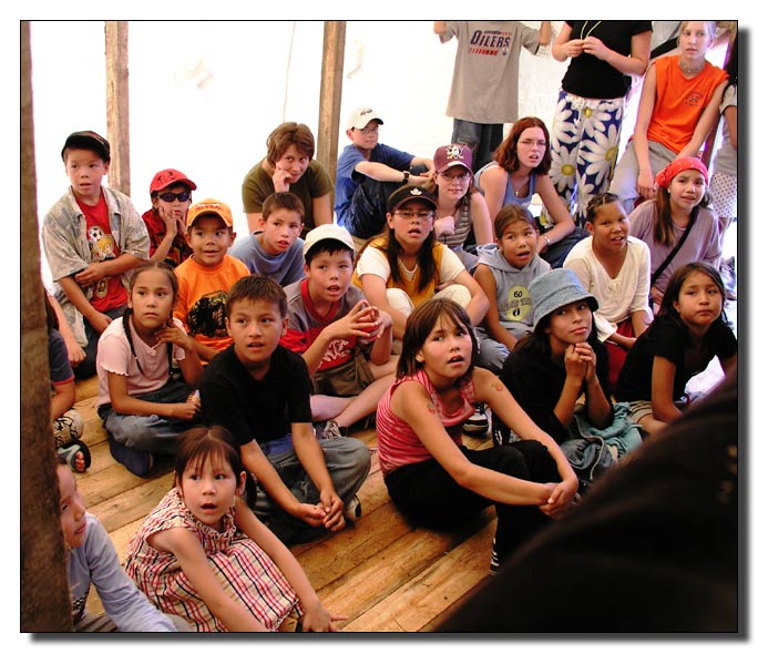 Students in the Tent